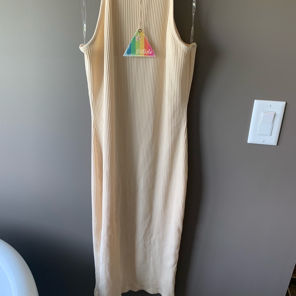 Cream Midi Dress